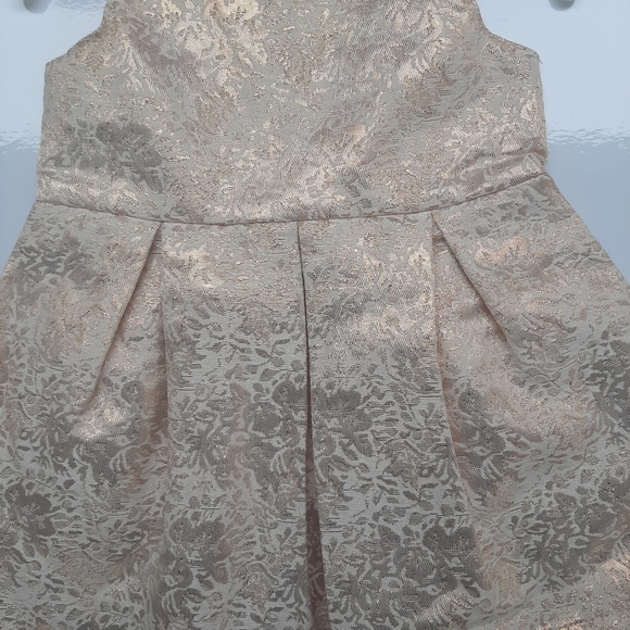 Carter's Peach/Gold Floral Print Dress 3M - Picture 3 of 7